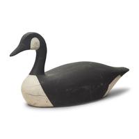 A Carved and Painted Wood Canada Goose Decoy