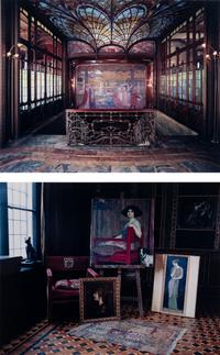 Evelyn Hofer (1922-2009) 260, Villa Stuck, Munich, 1984 ; and Maison Solvay Bruxelles, 1985