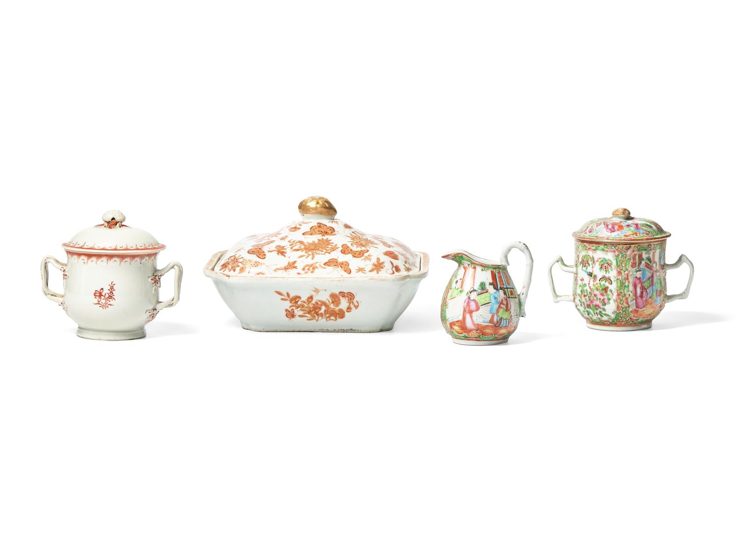 Four Chinese Export Porcelain Articles
