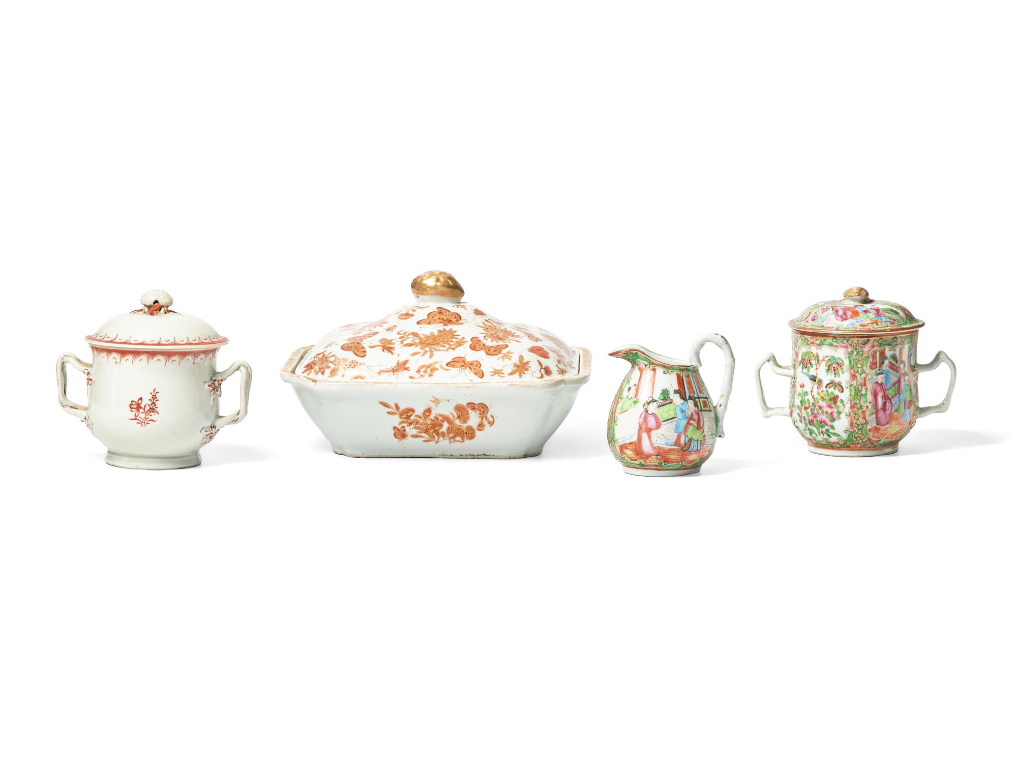 Four Chinese Export Porcelain Articles