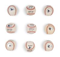 A Group of Nine 500 Home Run Club Single Signed Autograph Baseballs (Beckett Authentication Services Certified),