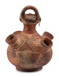 Mojave Four-Spout Figural Pottery Jar