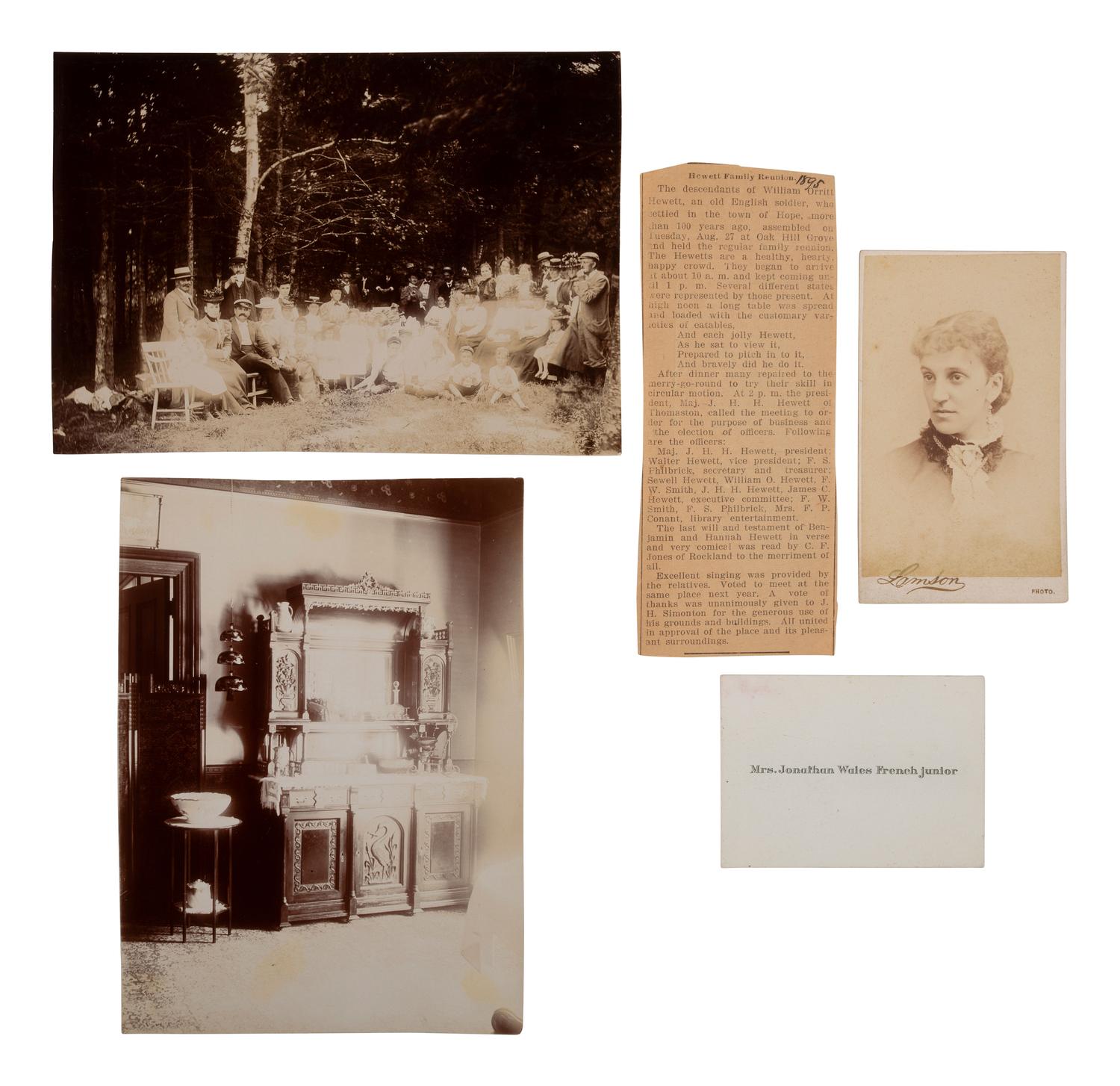 [CIVIL WAR]. Hewett brothers of Maine Civil War archive incl. CDVs and correspondence.