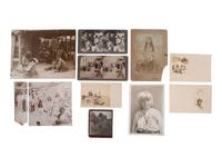 [NATIVE AMERICANS]. 18 photographs of Native American subjects, with a focus on women & children.