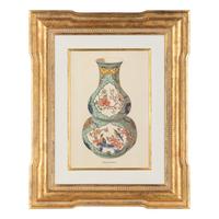 A Set of Six Framed Prints of Chinese Porcelain Vases