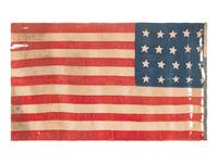 [FLAGS]. 20-star American flag. Ca 1876 or later.