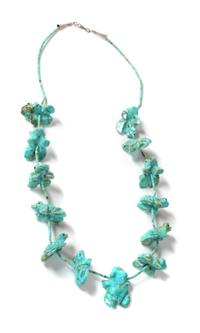 Three Southwestern Necklaces Length of fetish approximately 13 inches