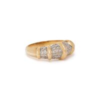 BICOLOR GOLD AND DIAMOND RING
