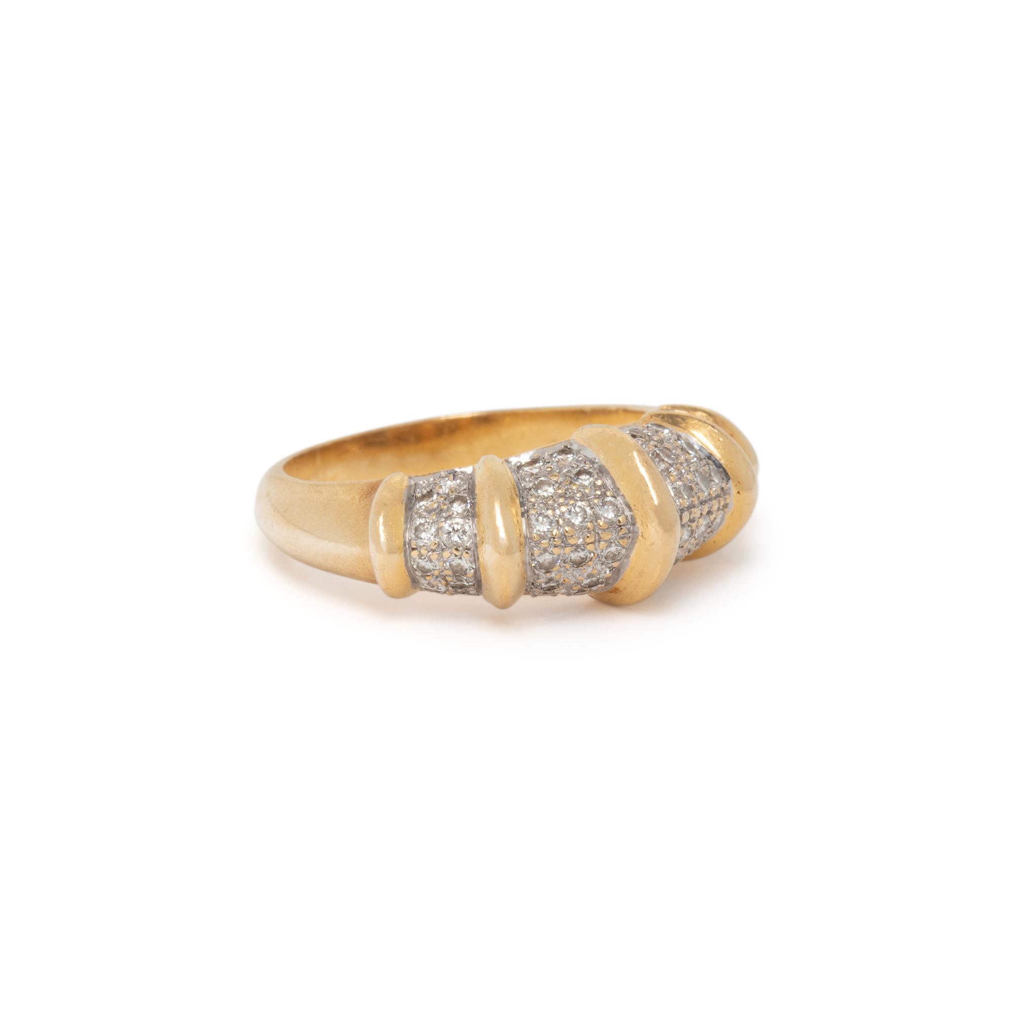BICOLOR GOLD AND DIAMOND RING