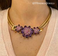 VAN CLEEF & ARPELS, AMETHYST AND PINK SAPPHIRE 'HAWAII' CONVERTIBLE SET