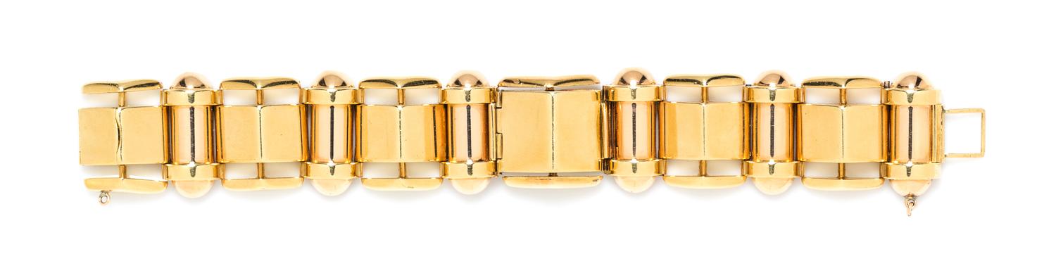 A Retro 18 Karat Two Tone Gold Surprise Wristwatch, Gübelin, 103.60 dwts.