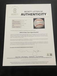 A 2000 National League Champion New York Mets Team Signed Autograph Baseball - 31 Signatures (Beckett Authentication Services Letter)