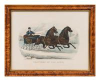 [WINTER SCENES] -- CURRIER and IVES, publishers Winter Pastime, 1855. (G.7281) -- Winter Morning in the Country, 1873. (G.7280) -- Trotters on the Snow, n.d. (G.6648)