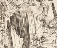 European Landscape , 1942 and City Landscape , 1943 (two works)