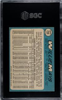 A 1965 Topps Willie Mays Baseball Card No. 250 (SGC 7.5 NM+)