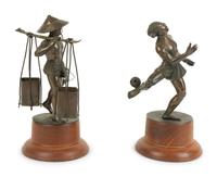 Two Japanese Bronze Figures — 19TH/20TH CENTURY