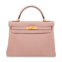 HERMÈS, KELLY 28 RETOURNE IN GLYCINE EVERCOLOR