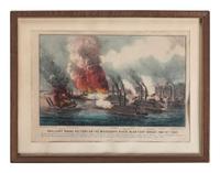 [CIVIL WAR]. A group of 6 prints featuring Civil War scenes and personalities, highlighted by tobacco advertisement illustrating Stonewall Jackson.
