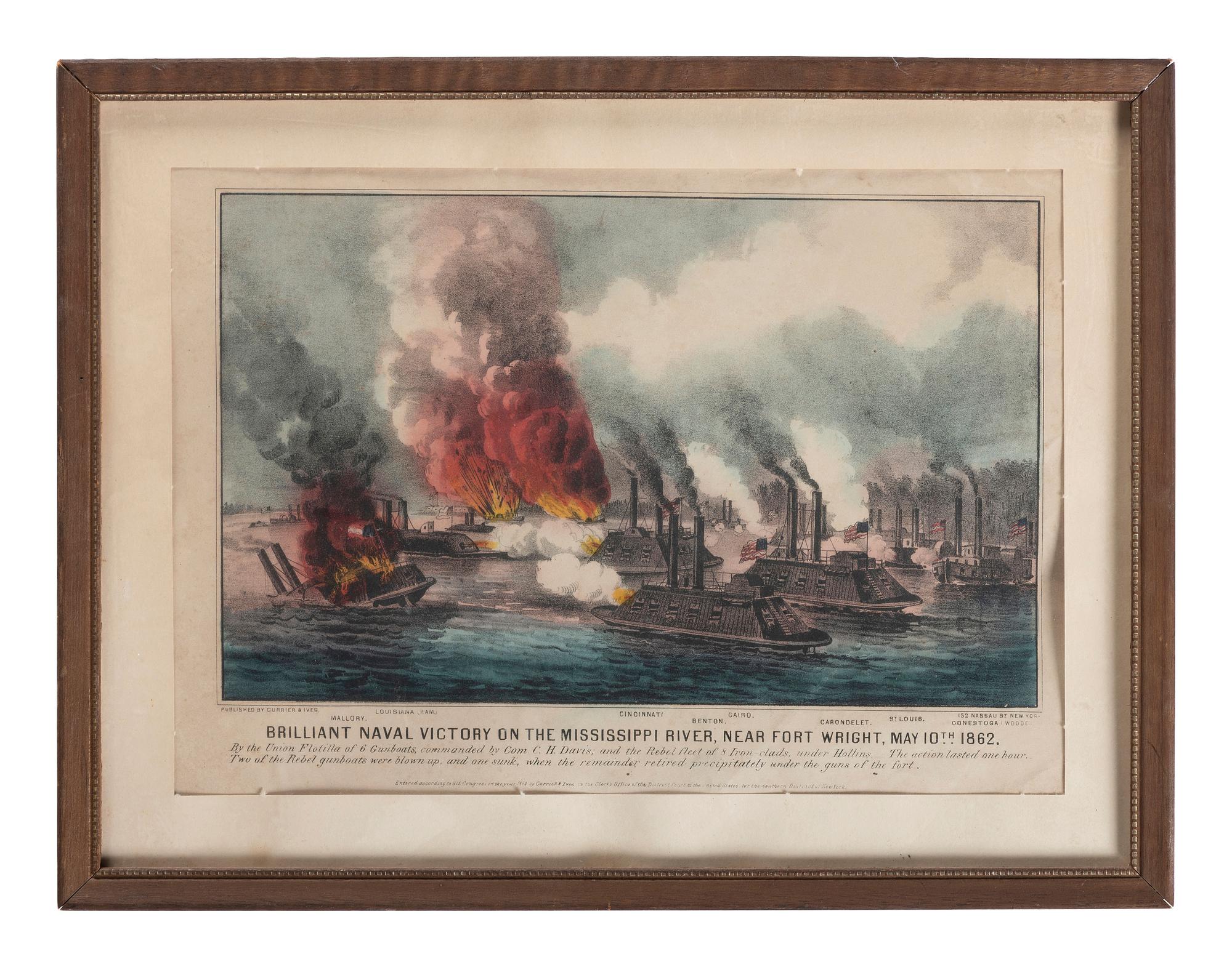 [CIVIL WAR]. A group of 6 prints featuring Civil War scenes and personalities, highlighted by tobacco advertisement illustrating Stonewall Jackson.