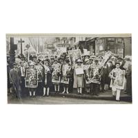 [Sacco and Vanzetti] Press Photo of a San Francisco Protest in Support of Italian Anarchists, Sacco and Vanzetti, 1927