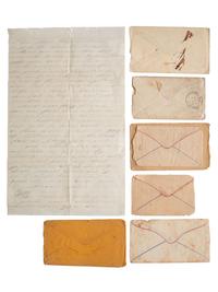 [CIVIL WAR]. Letters of Lewis Moore, Co. B, 1st Pennsylvania Cavalry.