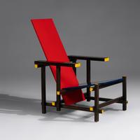 Red Blue Chair , c. 1980 Cassina, Italy