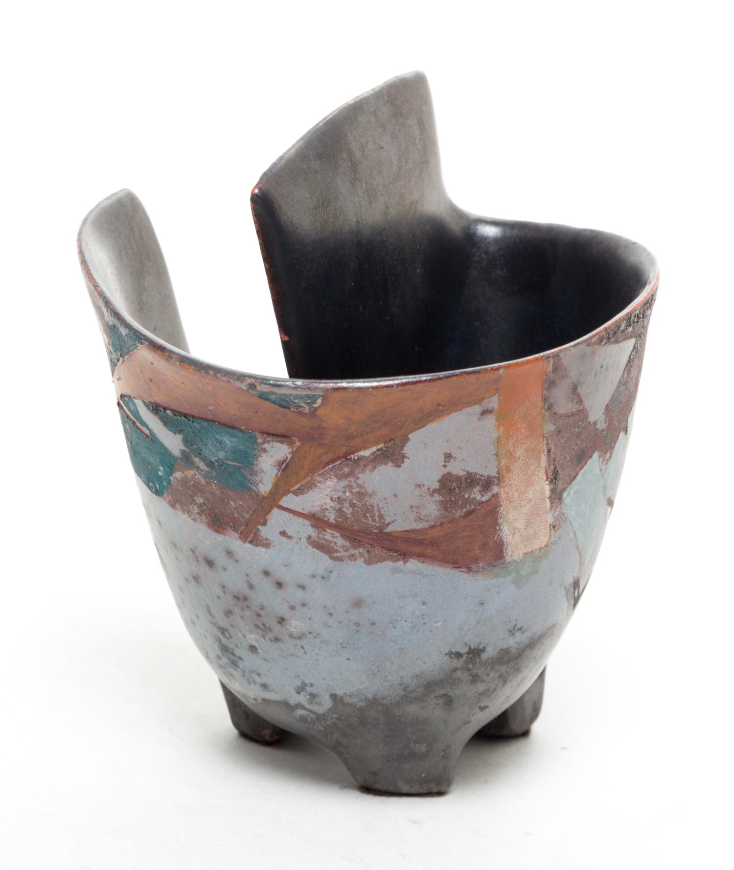 A Studio Pottery Cup Height 4 inches.