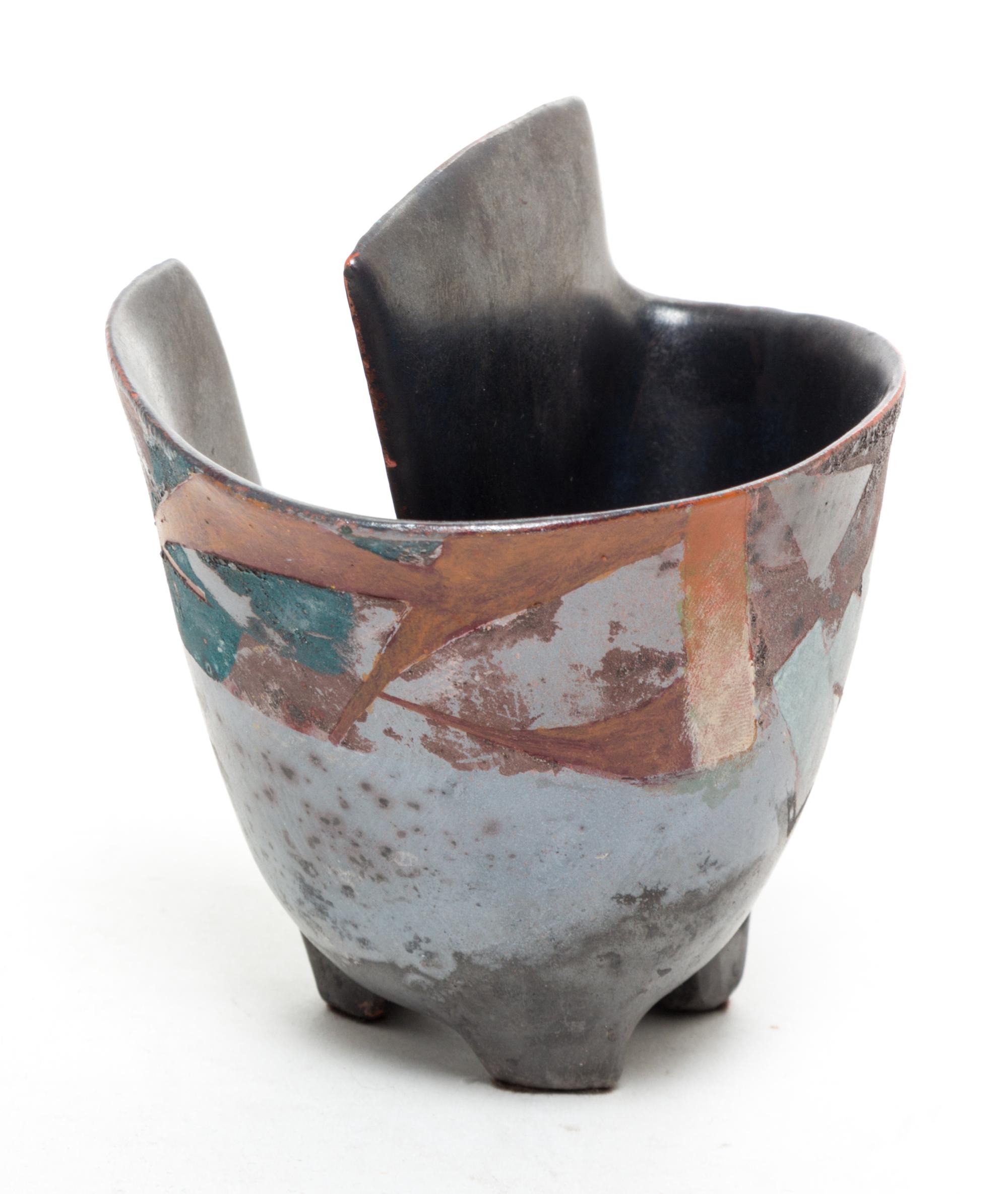 A Studio Pottery Cup Height 4 inches.