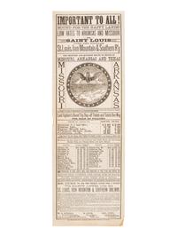 [MAPS] - [WESTERN EXPANSION]. A railway broadside and pocket maps of Hudson River, California, and Iowa.