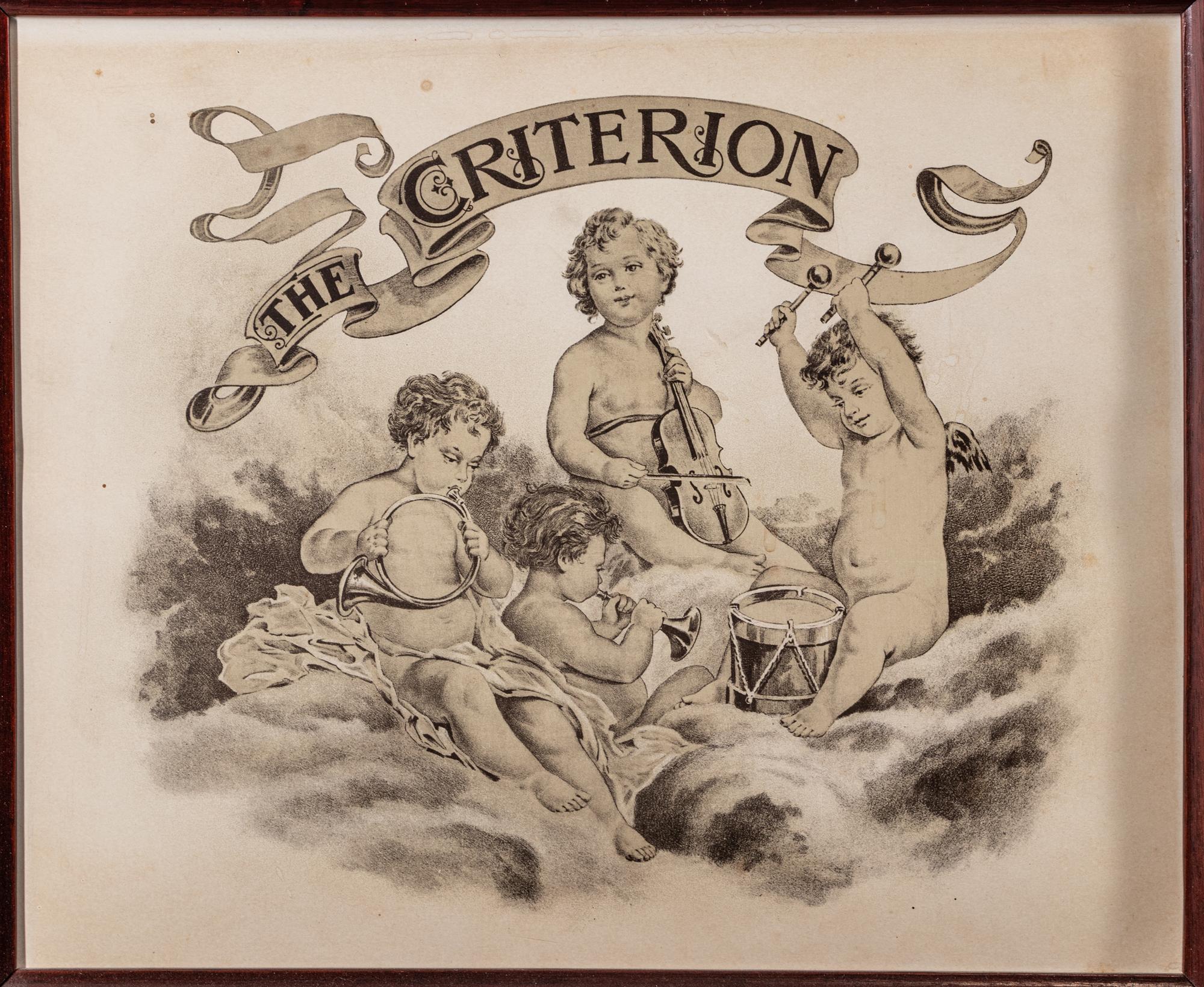 A Criterion Walnut Music Box with Ten Discs
