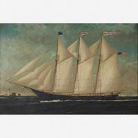 William Pierce Stubbs (1842-1909) Portrait of the Schooner "Charles H. Morse"
