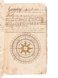 [MANUSCRIPT - CIPHERING]. EVANS, Cadwallader. Ciphering Book of a Colonial Schoolboy. [Philadelphia], 6 April-26 July 1763.