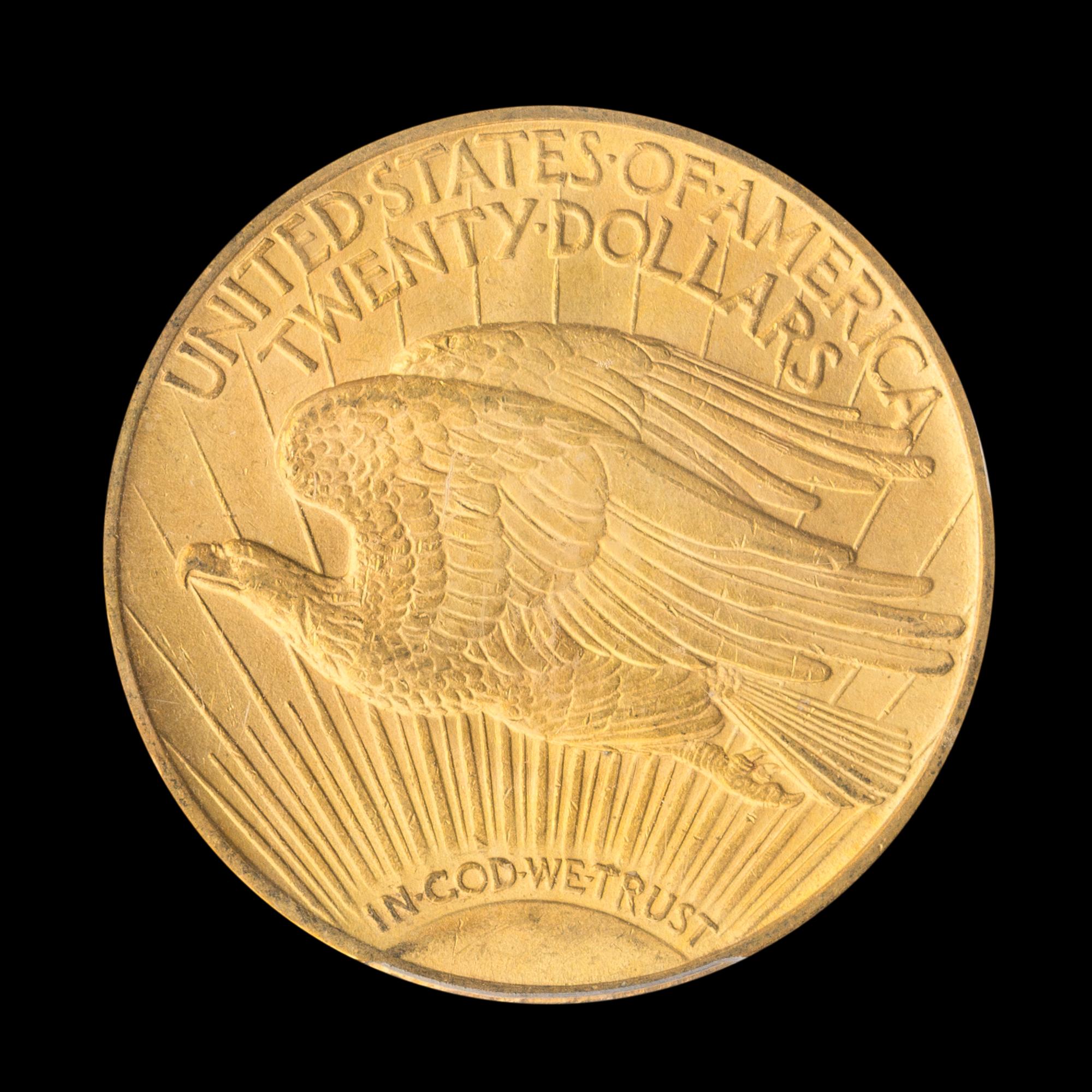 A United States 1914 St. Gaudens $20 Gold Coin