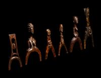 Six African Wood Slingshots