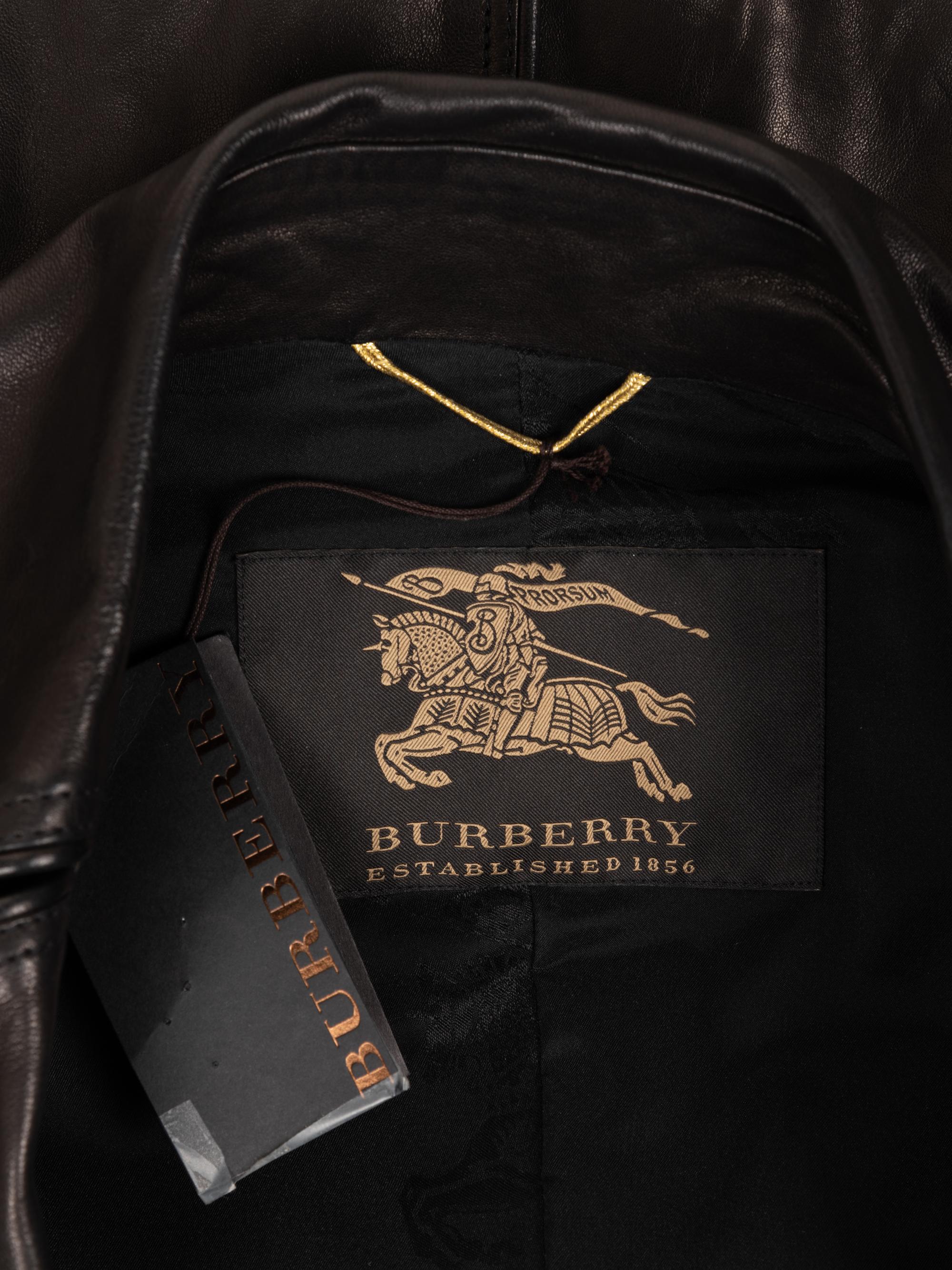 Burberry Leather Jacket, 2000-10s