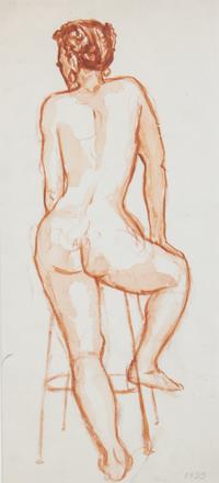 Leroy Ebert, (Wisconsin, d. 2007), Female Nude Study, 1953