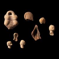 Eight Hellenistic and Romano-Egyptian Terracotta Heads