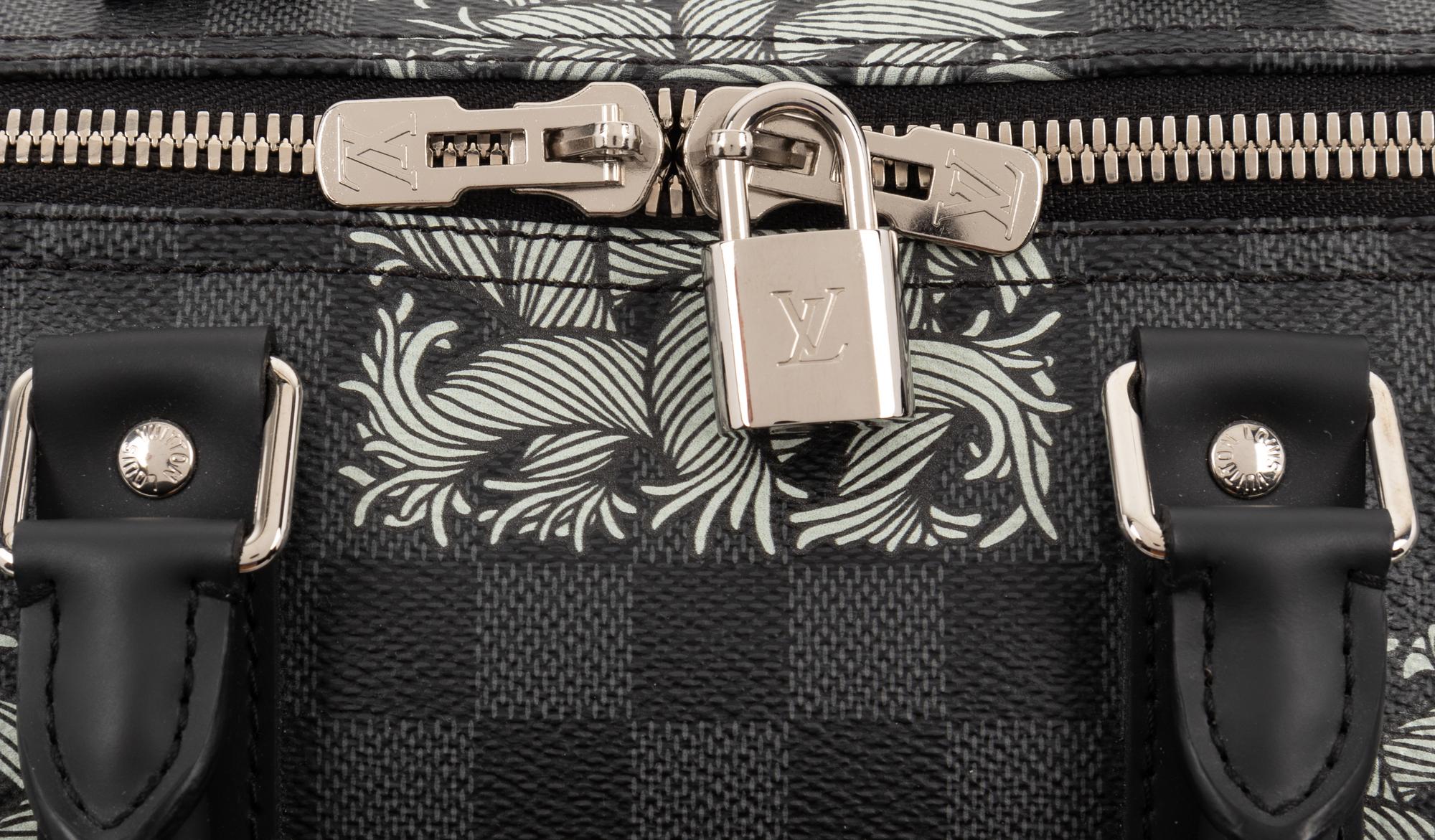 Louis Vuitton Limited Edition Keepall Bandoulière 45 in Damier Graphite, Rope, Christopher Nemeth, Fall Winter 2015-2016