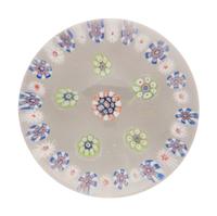 A Spaced Concentric Millefiori Glass Paperweight