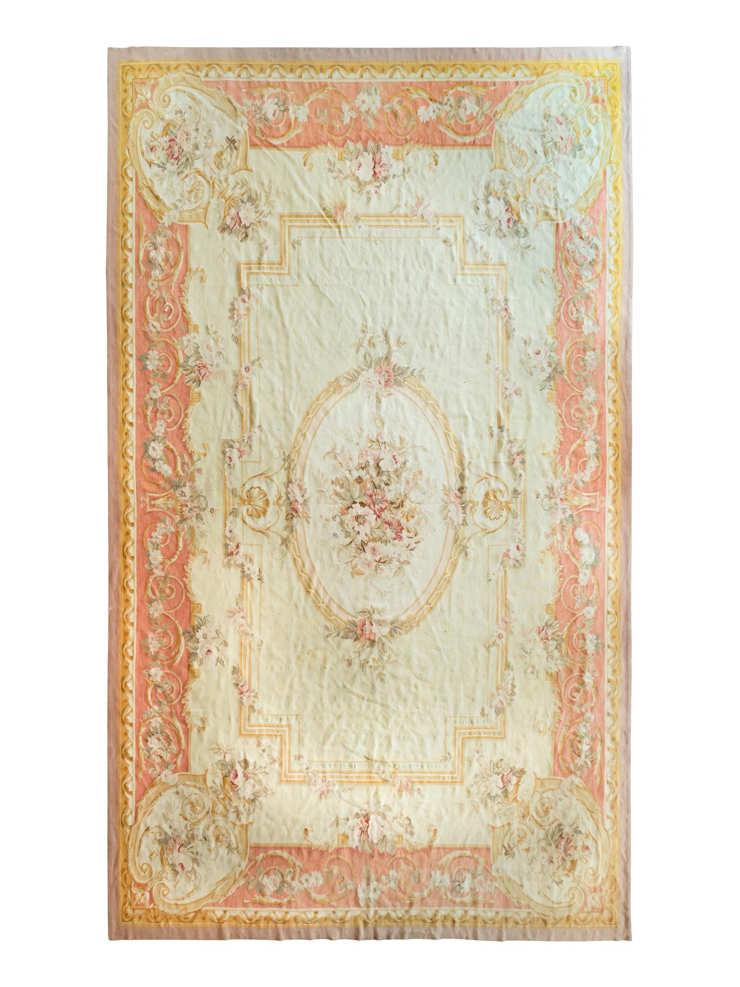 An Aubusson Style Wool Carpet