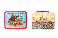 An Aladdin Industries "Chuck Wagon" Lunch Box and a "Pink Panther & Sons" Lunch Box