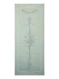 A Group of Eleven Hand Painted Wall Paper Panels Mounted on Canvas by Robert Jackson, muralist for Mario Buatta. — 20th Century