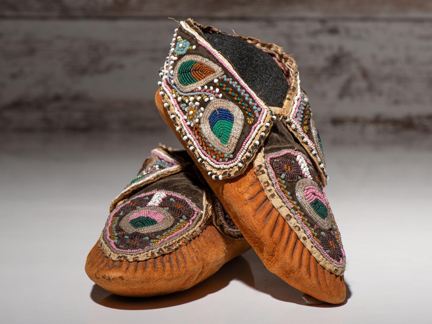 Eastern Woodlands Beaded Moccasins