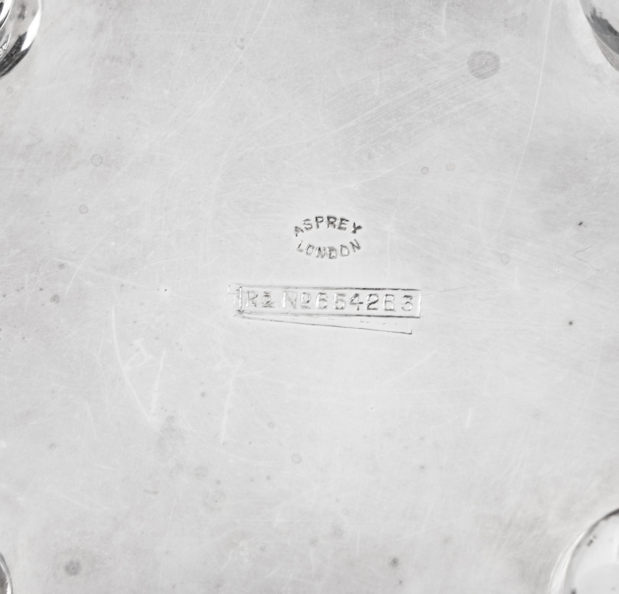 An Asprey and Co. Silver Four-Piece Tea and Coffee Service