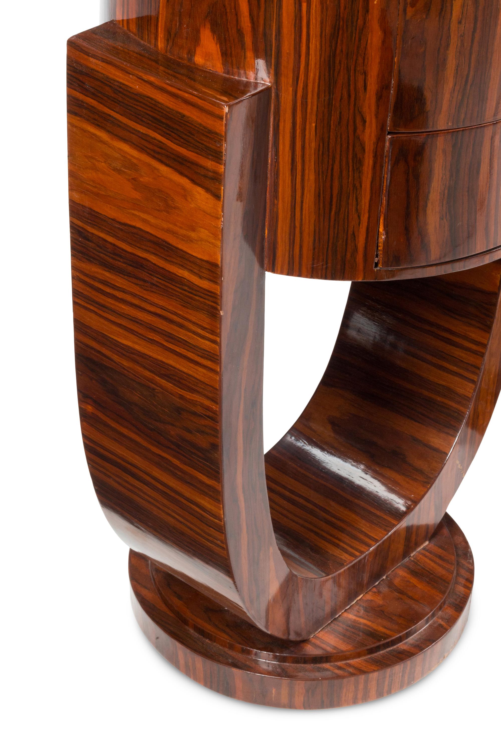 A Pair of Art Deco Style Two-Drawer Bedside Tables