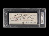 A Stan Musial Signed Autograph 1944 Check (PSA Encapsulated)