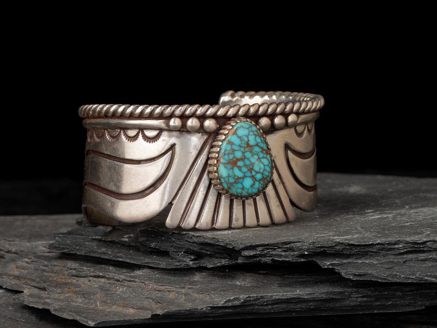 Silver and Turquoise Cuff Bracelet