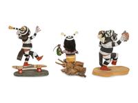 Group of Two: Koshare with Skateboard and Koshare with Sandwich , PLUS Koshare with Watermelon signed SJB