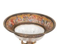 A Viennese Silver-Gilt, Enamel and Rock Crystal Coupe with Two Similar Spoons