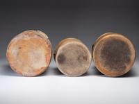 Three Cobalt Decorated Stoneware Crocks